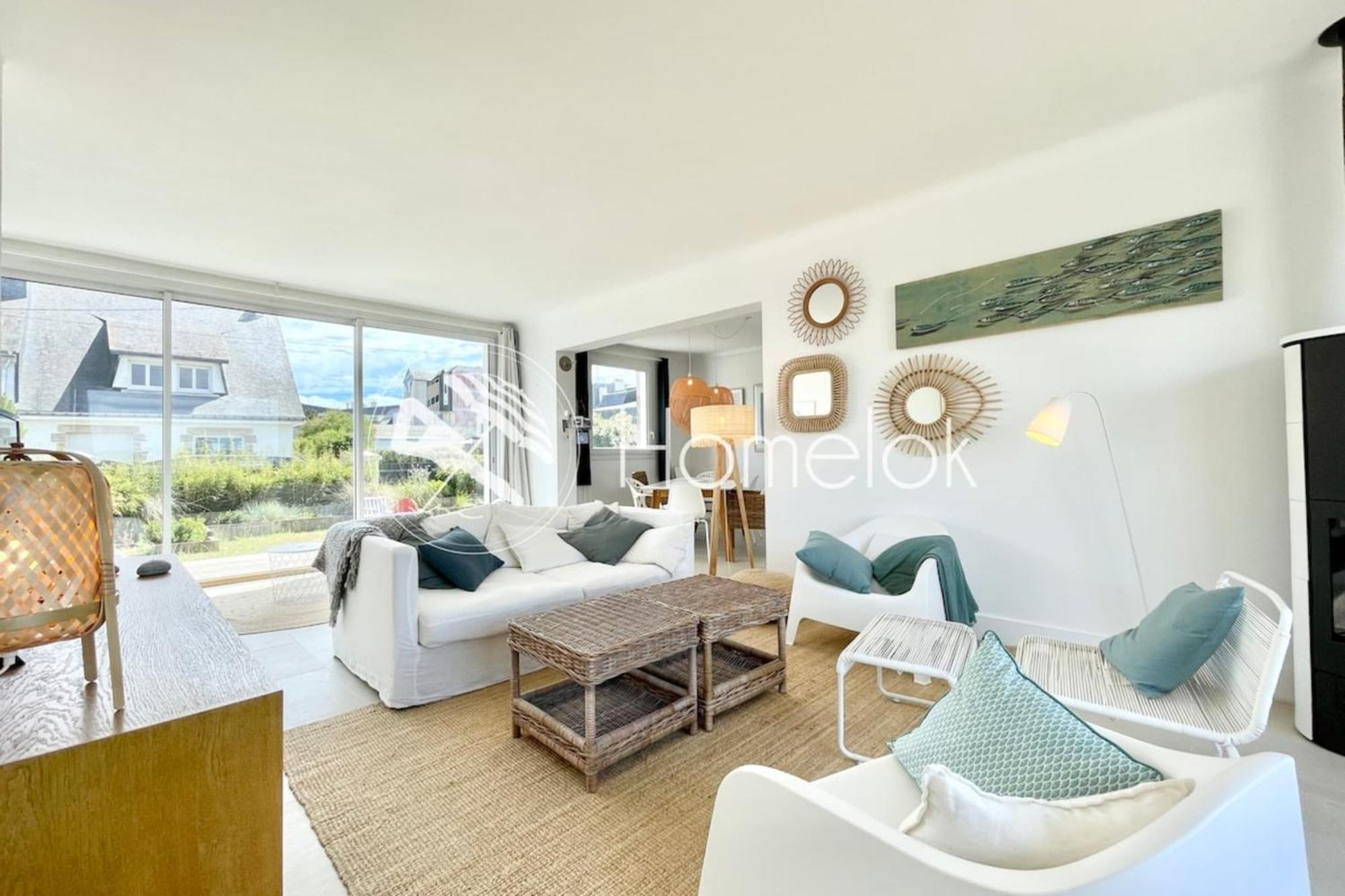 Maison Ultra Coconning Jardin Face Aux Plages Ploemeur Exterior foto